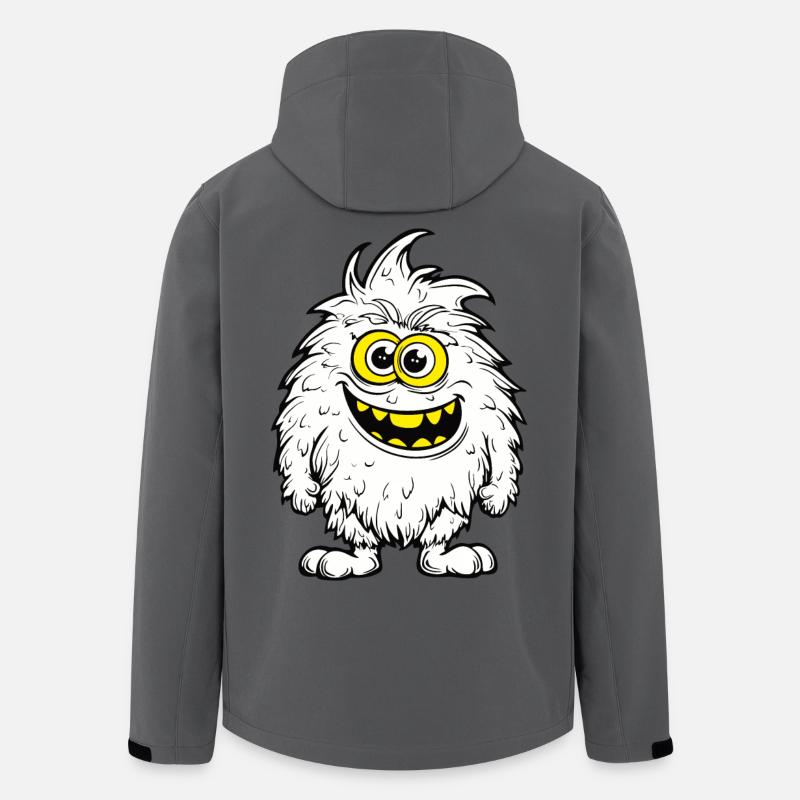 Drôle de monstre de fourrure - Veste softshell homme en polyester recyclé Stanley/Stella - charbon