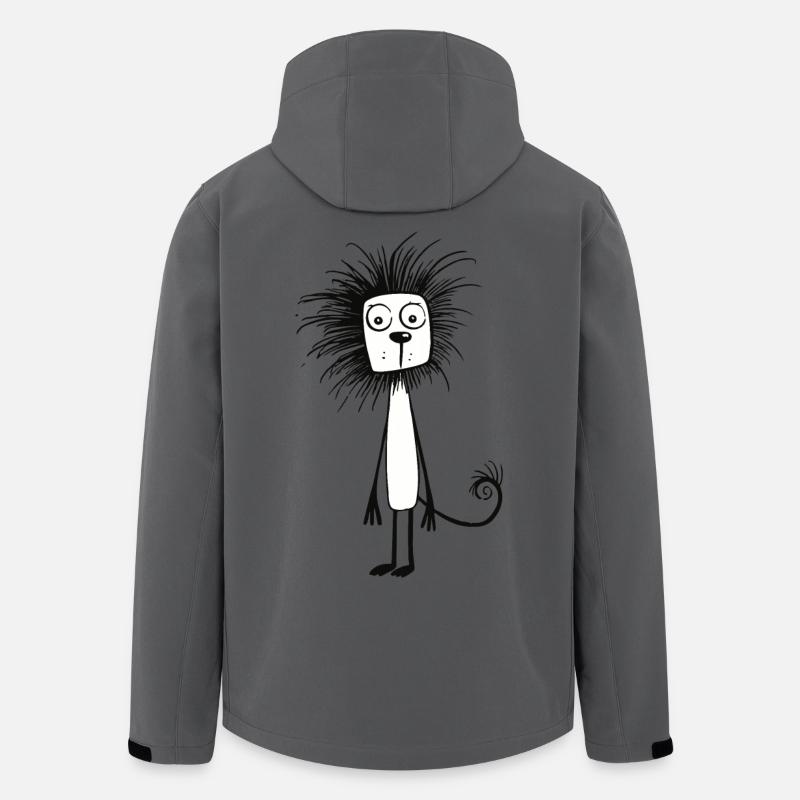 Verwirrter Löwe - Recycelte Männer Softshell-Jacke von Stanley/Stella - Anthrazit