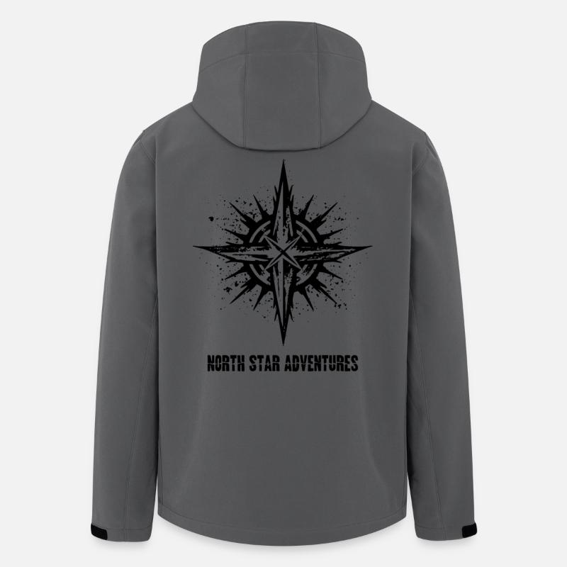 Stammessymbol: Abenteuer Nordstern - Recycelte Männer Softshell-Jacke von Stanley/Stella - Anthrazit