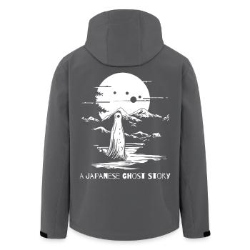 a japanese ghost story - Recycelte Männer Softshell-Jacke von Stanley/Stella - Anthrazit - Hinten - AI Model Male 185 light (185cm)