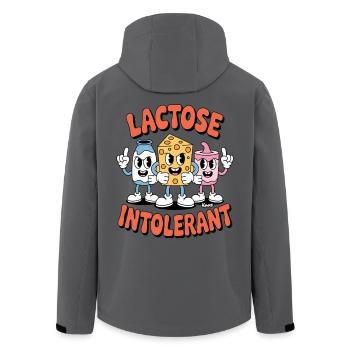 Die intollerante Lactoseintoleranz Gang - Recycelte Männer Softshell-Jacke von Stanley/Stella - Anthrazit - Hinten - AI Model Male 185 light (185cm)