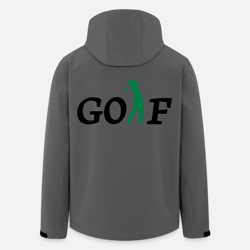 golf - Veste softshell homme en polyester recyclé Stanley/Stella - charbon