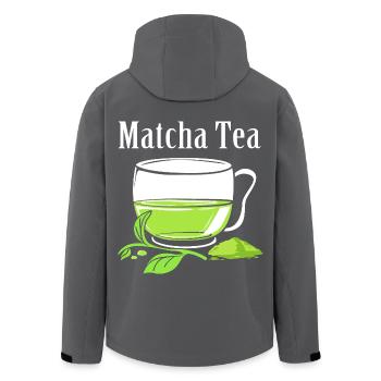 Matcha Tee - Recycelte Männer Softshell-Jacke von Stanley/Stella - Anthrazit - Hinten - AI Model Male 185 light (185cm)