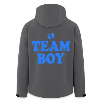 Team boy - Recycelte Männer Softshell-Jacke von Stanley/Stella - Anthrazit - Hinten - AI Model Male 185 light (185cm)