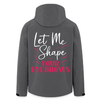 Make-up Microblading Kosmetik Kosmetikerin - Recycelte Männer Softshell-Jacke von Stanley/Stella - Anthrazit - Hinten - AI Model Male 185 light (185cm)