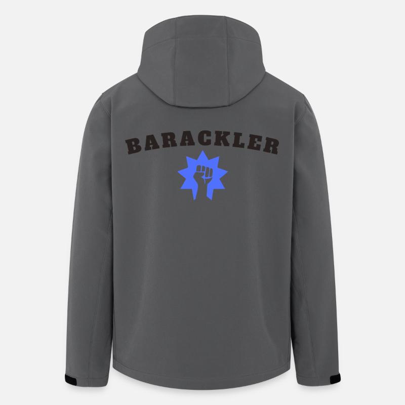 Barackler - Recycelte Männer Softshell-Jacke von Stanley/Stella - Anthrazit
