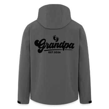 Opa 2026 - Stolzer Opa - Geschenkidee - Recycelte Männer Softshell-Jacke von Stanley/Stella - Anthrazit - Hinten - AI Model Male 185 light (185cm)
