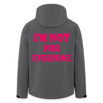 i'm not for everyone - Recycelte Männer Softshell-Jacke von Stanley/Stella - Anthrazit - Hinten - AI Model Male 185 light (185cm)