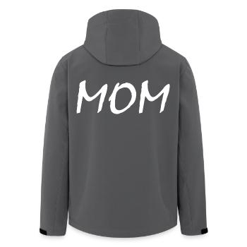 Mom - Recycelte Männer Softshell-Jacke von Stanley/Stella - Anthrazit - Hinten - AI Model Male 185 light (185cm)