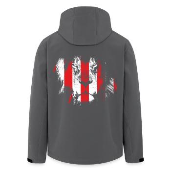 León, Fußballfans aus Bilbao - Recycelte Männer Softshell-Jacke von Stanley/Stella - Anthrazit - Hinten - AI Model Male 185 light (185cm)