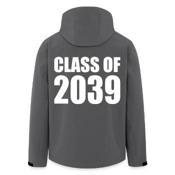 Class of 2039 - Recycelte Männer Softshell-Jacke von Stanley/Stella - Anthrazit - Hinten - AI Model Male 185 light (185cm)