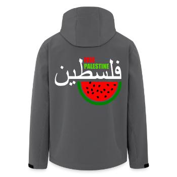 Free palestine فلسطين - Recycelte Männer Softshell-Jacke von Stanley/Stella - Anthrazit - Hinten - AI Model Male 185 light (185cm)