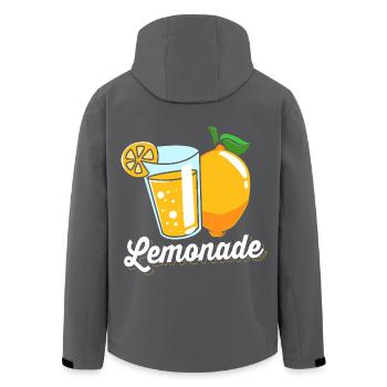 Limonade Limonadenstand Limo - Recycelte Männer Softshell-Jacke von Stanley/Stella - Anthrazit - Hinten - AI Model Male 185 light (185cm)