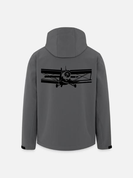 Antonov 2 - Veste softshell homme en polyester recyclé Stanley/Stella - charbon