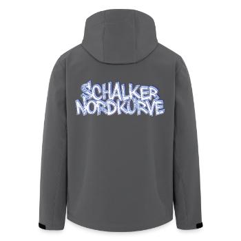 Schalker Nordkurve - Recycelte Männer Softshell-Jacke von Stanley/Stella - Anthrazit - Hinten - AI Model Male 185 light (185cm)