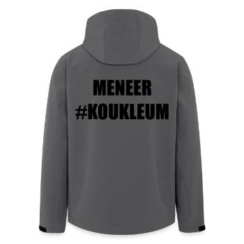 Mr. Koukleum Für Männer, denen kalt ist * - Recycelte Männer Softshell-Jacke von Stanley/Stella - Anthrazit - Hinten - AI Model Male 185 light (185cm)