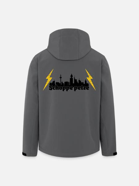 Schoppe petze ffm skyline - Recycelte Männer Softshell-Jacke von Stanley/Stella - Anthrazit