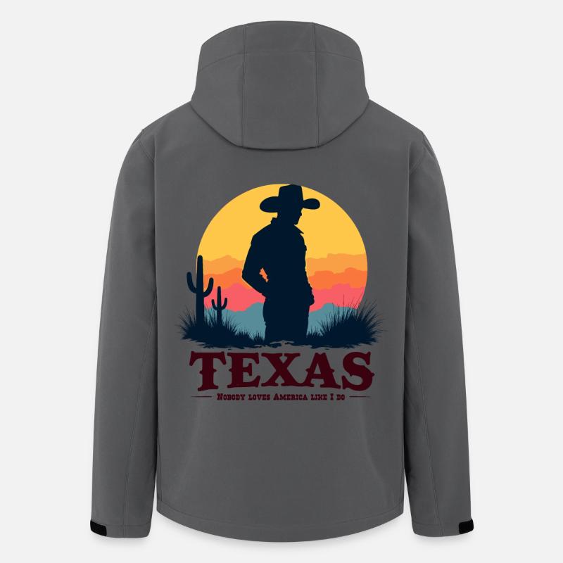 Texas Cowboy - Men’s Recycled Softshell Jacket by Stanley/Stella - anthracite