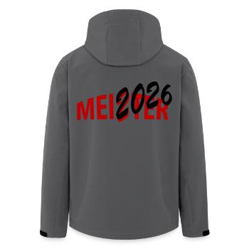 Meister 2026 Meisterschaft - Recycelte Männer Softshell-Jacke von Stanley/Stella - Anthrazit - Hinten - AI Model Male 185 light (185cm)