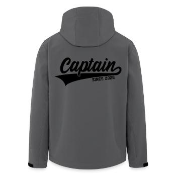 CAPTAIN 2026 CAPTAIN SINCE 2026 - Men’s Recycled Softshell Jacket by Stanley/Stella - anthracite - Back - AI Model Male 185 light (185cm)