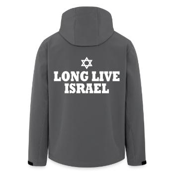 Long live israel - Recycelte Männer Softshell-Jacke von Stanley/Stella - Anthrazit - Hinten - AI Model Male 185 light (185cm)