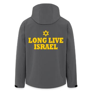 Long live israel - Recycelte Männer Softshell-Jacke von Stanley/Stella - Anthrazit - Hinten - AI Model Male 185 light (185cm)