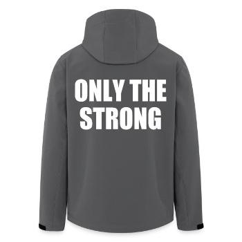 only the strong - Recycelte Männer Softshell-Jacke von Stanley/Stella - Anthrazit - Hinten - AI Model Male 185 light (185cm)