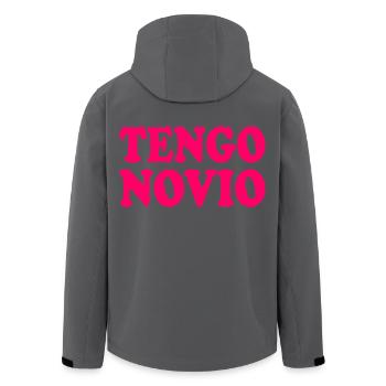 Ich habe einen Freund - Recycelte Männer Softshell-Jacke von Stanley/Stella - Anthrazit - Hinten - AI Model Male 185 light (185cm)