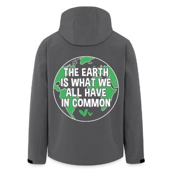 Earth Day - Recycelte Männer Softshell-Jacke von Stanley/Stella - Anthrazit - Hinten - AI Model Male 185 light (185cm)