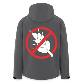 Zöliakie Glutenfrei - Recycelte Männer Softshell-Jacke von Stanley/Stella - Anthrazit - Hinten - AI Model Male 185 light (185cm)
