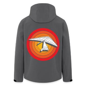 Gleitschirmfliegen Gleitschirmflieger Gleitschirm - Recycelte Männer Softshell-Jacke von Stanley/Stella - Anthrazit - Hinten - AI Model Male 185 light (185cm)