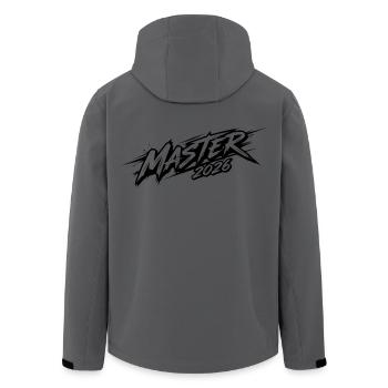 Master 2026 - Recycelte Männer Softshell-Jacke von Stanley/Stella - Anthrazit - Hinten - AI Model Male 185 light (185cm)