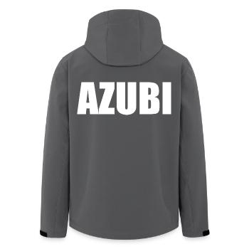 Azubi - Recycelte Männer Softshell-Jacke von Stanley/Stella - Anthrazit - Hinten - AI Model Male 185 light (185cm)