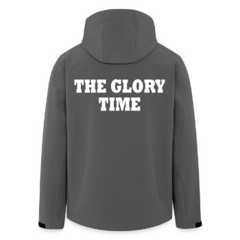 The glory time - Recycelte Männer Softshell-Jacke von Stanley/Stella - Anthrazit - Hinten - AI Model Male 185 light (185cm)