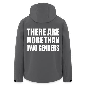there are more than two genders - Recycelte Männer Softshell-Jacke von Stanley/Stella - Anthrazit - Hinten - AI Model Male 185 light (185cm)