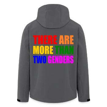 there are more than two genders - Recycelte Männer Softshell-Jacke von Stanley/Stella - Anthrazit - Hinten - AI Model Male 185 light (185cm)