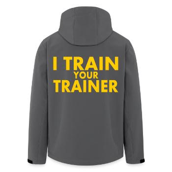 I train your trainer - Recycelte Männer Softshell-Jacke von Stanley/Stella - Anthrazit - Hinten - AI Model Male 185 light (185cm)