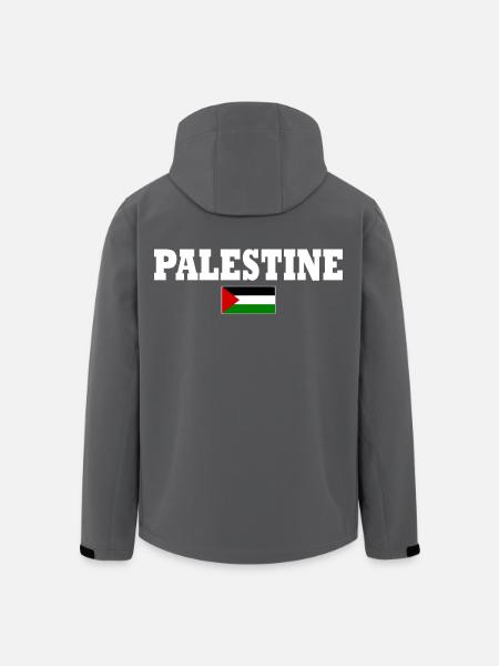 Palestina - Recycelte Männer Softshell-Jacke von Stanley/Stella - Anthrazit