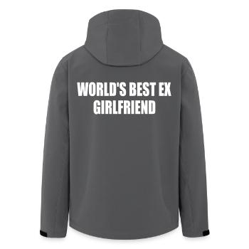 worlds best ex girlfriend - Recycelte Männer Softshell-Jacke von Stanley/Stella - Anthrazit - Hinten - AI Model Male 185 light (185cm)
