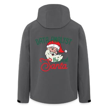 Data Analyst Xmas the real Santa Weihnachten - Recycelte Männer Softshell-Jacke von Stanley/Stella - Anthrazit - Hinten - AI Model Male 185 light (185cm)