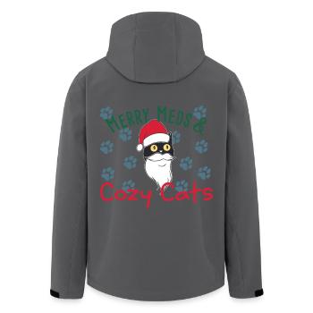 Apotheke Weihnachten Katzen xmas - Recycelte Männer Softshell-Jacke von Stanley/Stella - Anthrazit - Hinten - AI Model Male 185 light (185cm)