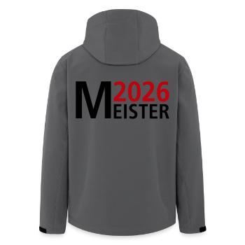 Meister 2026 Meisterschaft - Recycelte Männer Softshell-Jacke von Stanley/Stella - Anthrazit - Hinten - AI Model Male 185 light (185cm)