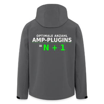 Optimale Anzahl Amp-Plugins = N + 1 - Recycelte Männer Softshell-Jacke von Stanley/Stella - Anthrazit - Hinten - AI Model Male 185 light (185cm)