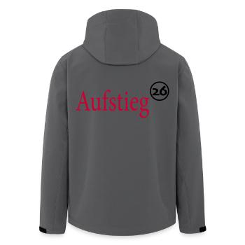 Aufsteiger 2026 Aufstieg - Recycelte Männer Softshell-Jacke von Stanley/Stella - Anthrazit - Hinten - AI Model Male 185 light (185cm)