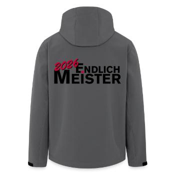 Endlich Meister 2026 Meisterschaft - Recycelte Männer Softshell-Jacke von Stanley/Stella - Anthrazit - Hinten - AI Model Male 185 light (185cm)