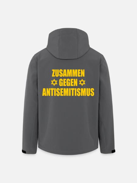 zusammen gegen antisemitismus - Recycelte Männer Softshell-Jacke von Stanley/Stella - Anthrazit