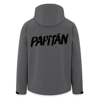Daddy Anchor Captain Father's Day Offspring Birth - Men’s Recycled Softshell Jacket by Stanley/Stella - anthracite - Back - AI Model Male 185 light (185cm)