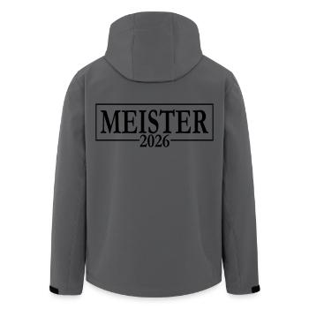 Meister 2026 Meisterschaft - Recycelte Männer Softshell-Jacke von Stanley/Stella - Anthrazit - Hinten - AI Model Male 185 light (185cm)