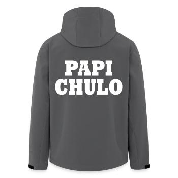 Papi chulo - Recycelte Männer Softshell-Jacke von Stanley/Stella - Anthrazit - Hinten - AI Model Male 185 light (185cm)