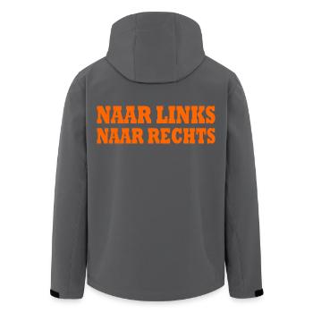 naar links naar rechts - Recycelte Männer Softshell-Jacke von Stanley/Stella - Anthrazit - Hinten - AI Model Male 185 light (185cm)
